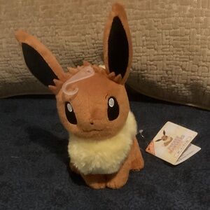NWT SANEI POKÉMON POCKET MONSTERS ALL STARS EEVEE 8in PLUSH FROM JAPAN